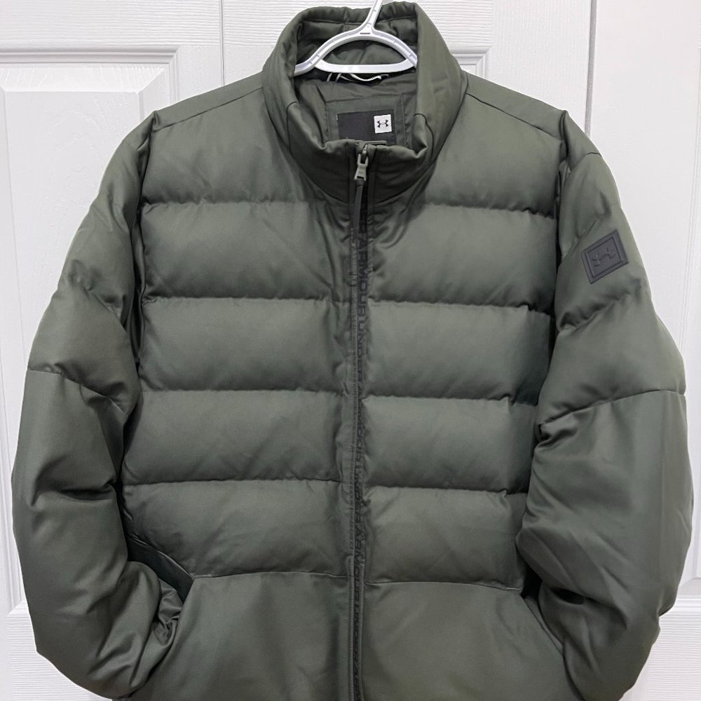 Preloved Men's Under Armour (UA) Storm Insulate Jacket - XL - MARINE OD GREEN